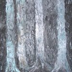Il bosco d'inverno - olio su tela - 40x50